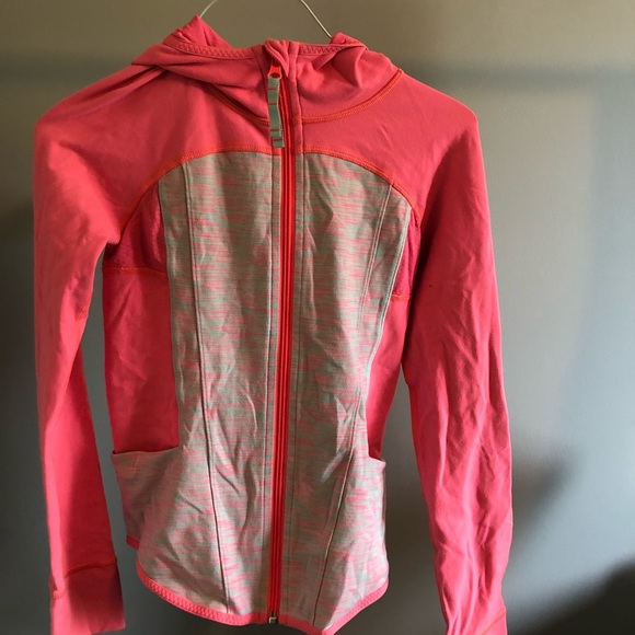 pink ivivva zip up with pockets - Picture 1 of 4